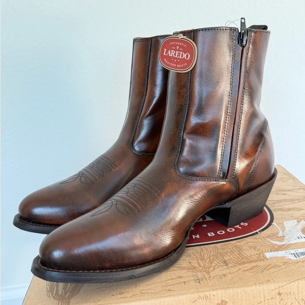 Laredo Fletcher Western Boots Pointed Toe Sz 11.5 Men Rodeo Cowboy Country Howdy - Picture 9 of 16